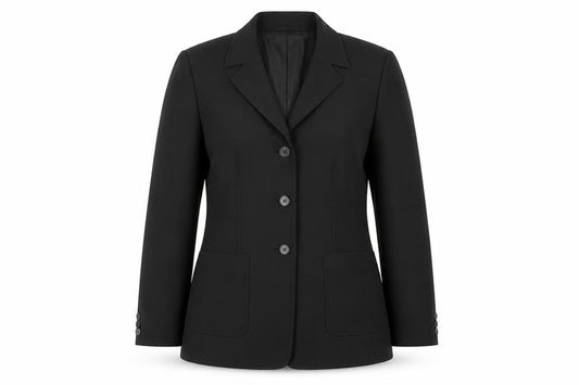 Planet Womens Black Size 12 Regular Fit Three-Button Suit Jacket