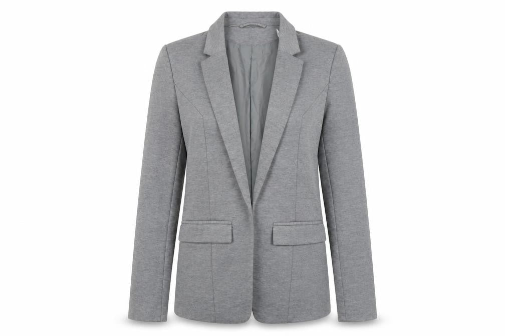 Oasis Women’s Grey Blazer Jacket Size 8 Regular Fit Notch Lapel