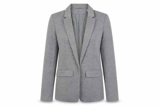 Oasis Women’s Grey Blazer Jacket Size 8 Regular Fit Notch Lapel