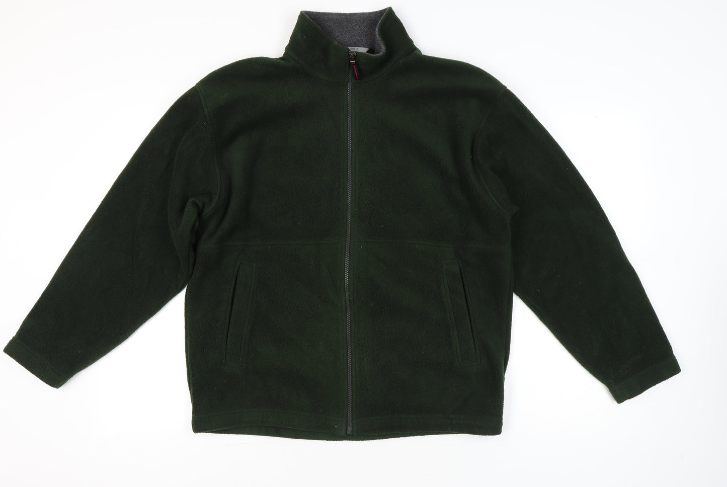 Marks and Spencer Men’s Green Fleece Zip Jacket Medium 38"-40"