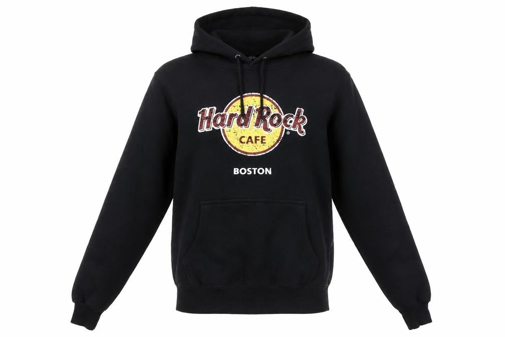 Hard Rock Cafe Boston Women’s Black Pullover Hoodie Small