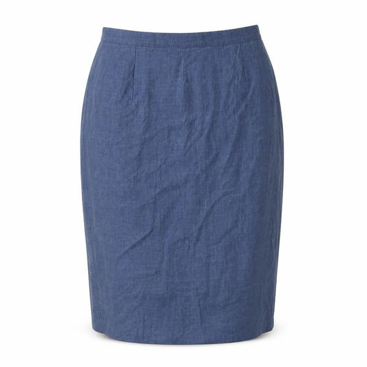 Marks & Spencer Women's Blue Size 10 Pencil Skirt High Waist Lined