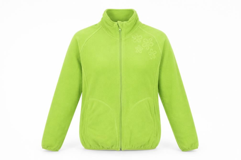 Portwest Womens Green Fleece Jacket Size 8 Full Zip Outdoor Casual