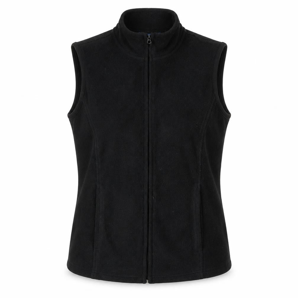 Karen Scott Women’s Black Fleece Waistcoat Bodywarmer Size S