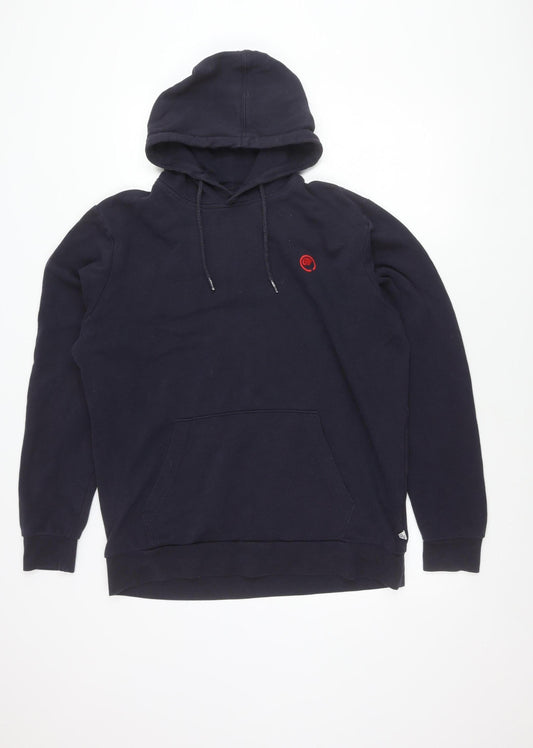 Ocean Laundry Men’s Navy Blue Pullover Hoodie Size M Cotton Blend