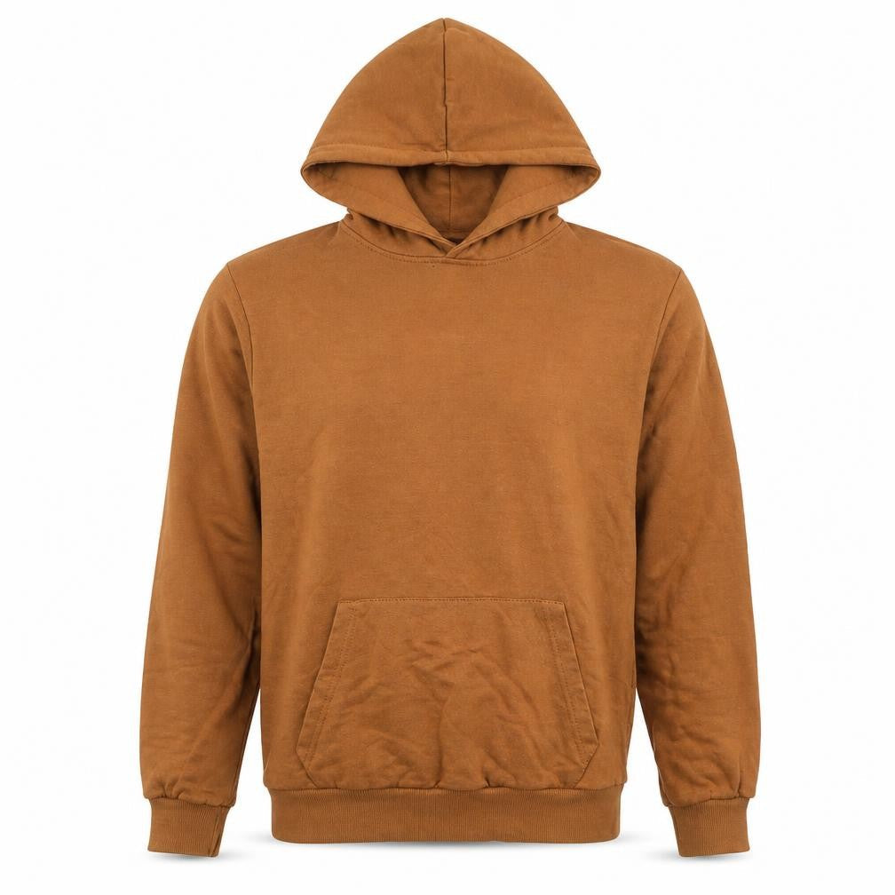 Lefties Men’s Brown Pullover Hoodie Size M Regular Fit