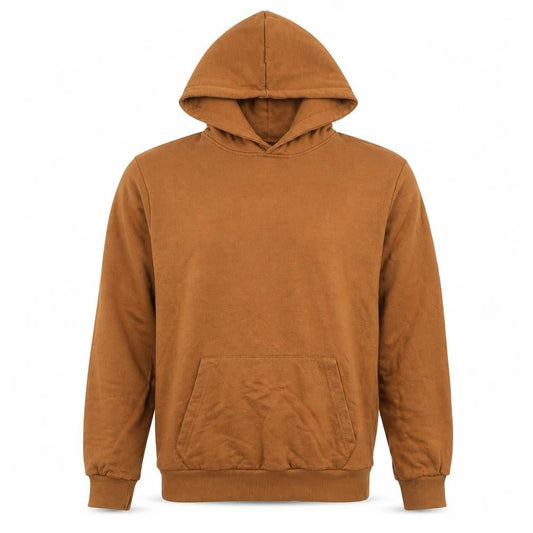 Lefties Men’s Brown Pullover Hoodie Size M Regular Fit