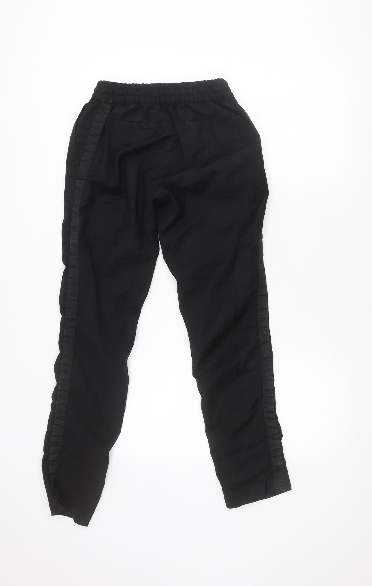 Paul & Joe Womens Black Jogger Trousers Size 8 Elastic Waist Viscose
