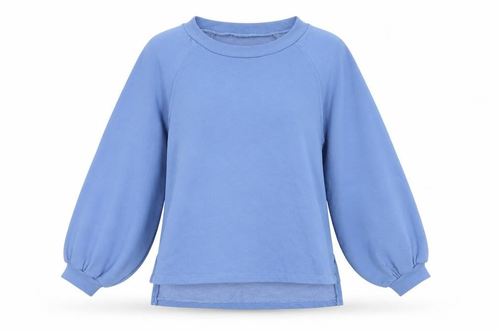 Oasis Women’s Blue Pullover Jumper Size S Crew Neck Raglan Sleeve