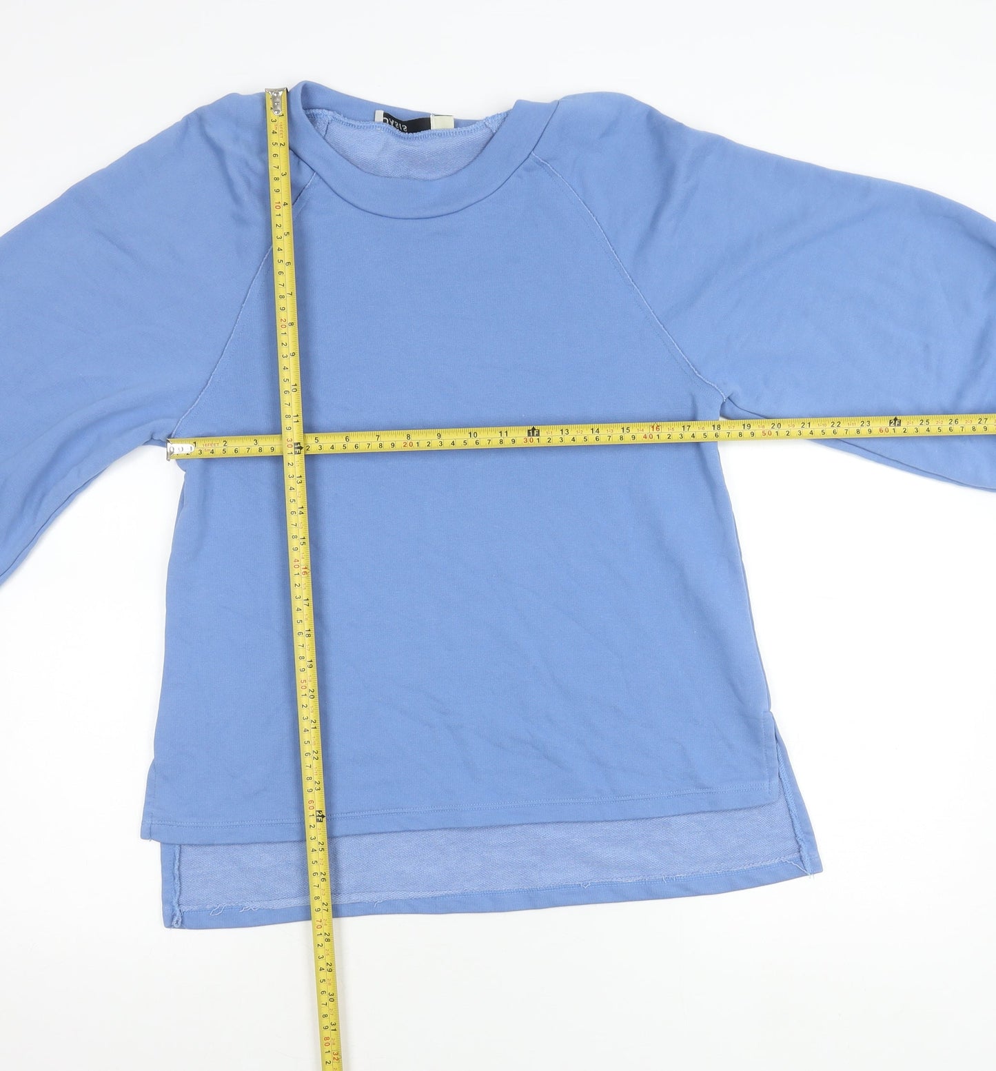 Oasis Women’s Blue Pullover Jumper Size S Crew Neck Raglan Sleeve