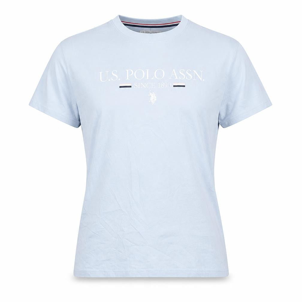 U.S. Polo Assn. Womens Blue XS Regular Cotton Short Sleeve T-Shirt