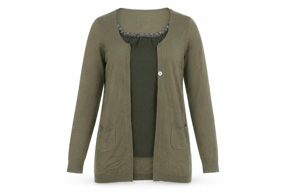 Marks & Spencer Women’s Green Long Sleeve Cardigan Size 12