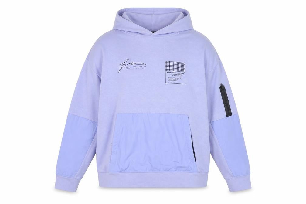 Zara Teens Purple Pullover Hoodie Size 14 Regular Fit Logo