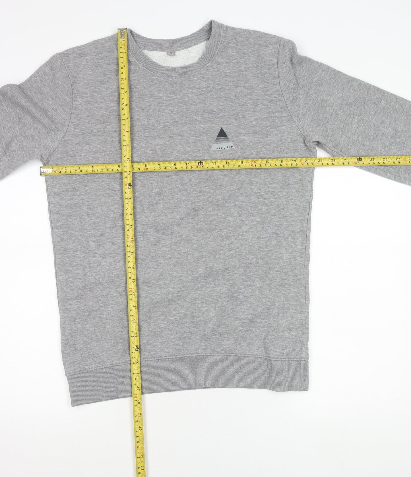 Continental Men’s Grey M Pullover Sweatshirt Logo Crew Neck