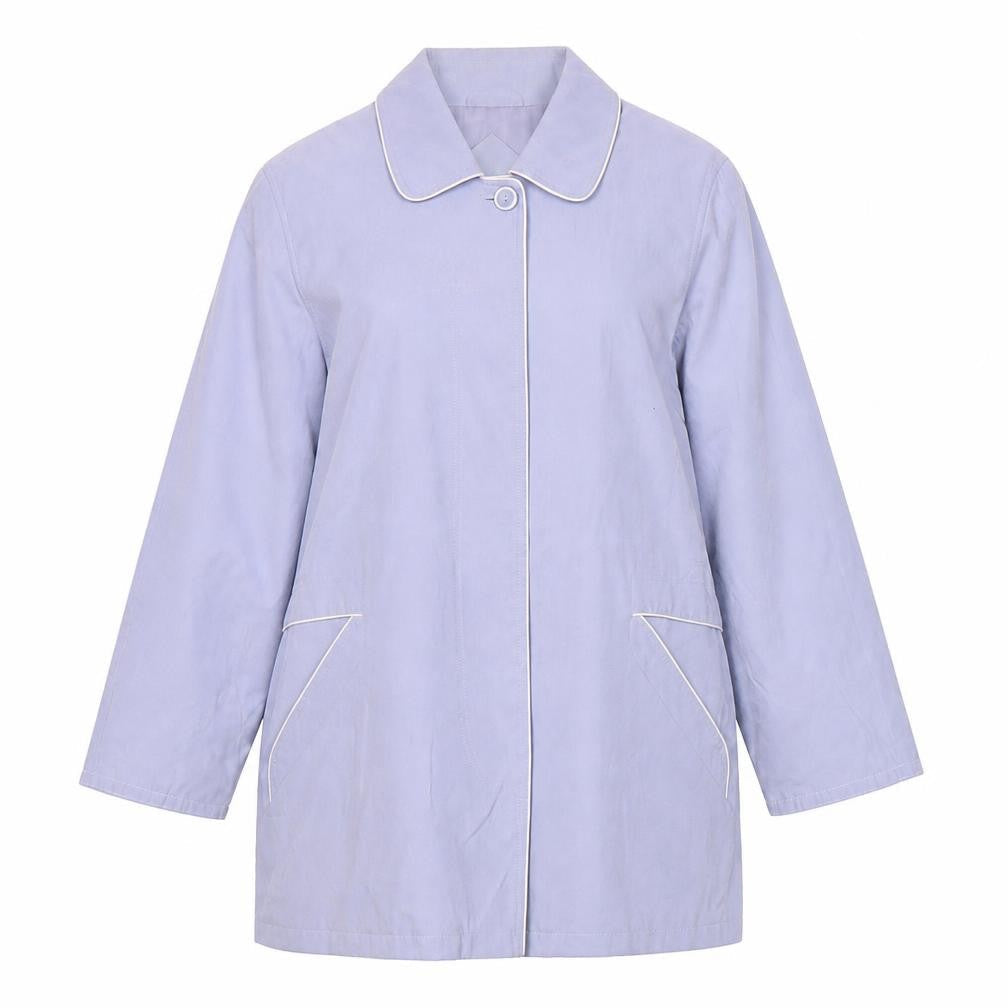 Perkertex Womens Purple Mid-Length Coat Size 10/12 Vintage Overcoat