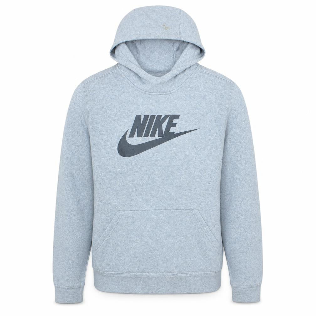 Nike Teens Grey XL Pullover Hoodie Logo Sportswear Fleece