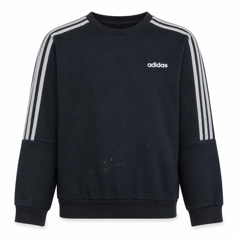 adidas Men’s Black Small Sweatshirt Long Sleeve Pullover Sports Logo