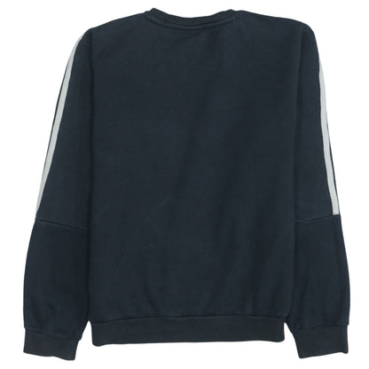 Brand and care label for adidas Men’s Black Small Sweatshirt Long Sleeve Pullover Sports Logo