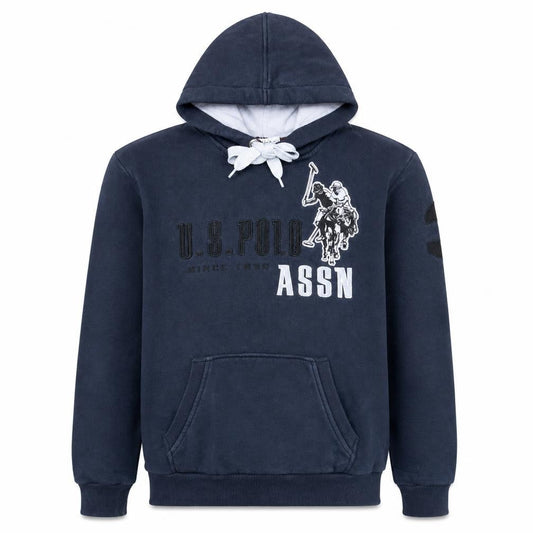 U.S. Polo Assn. Men's Blue Pullover Hoodie Size M Embroidered Logo