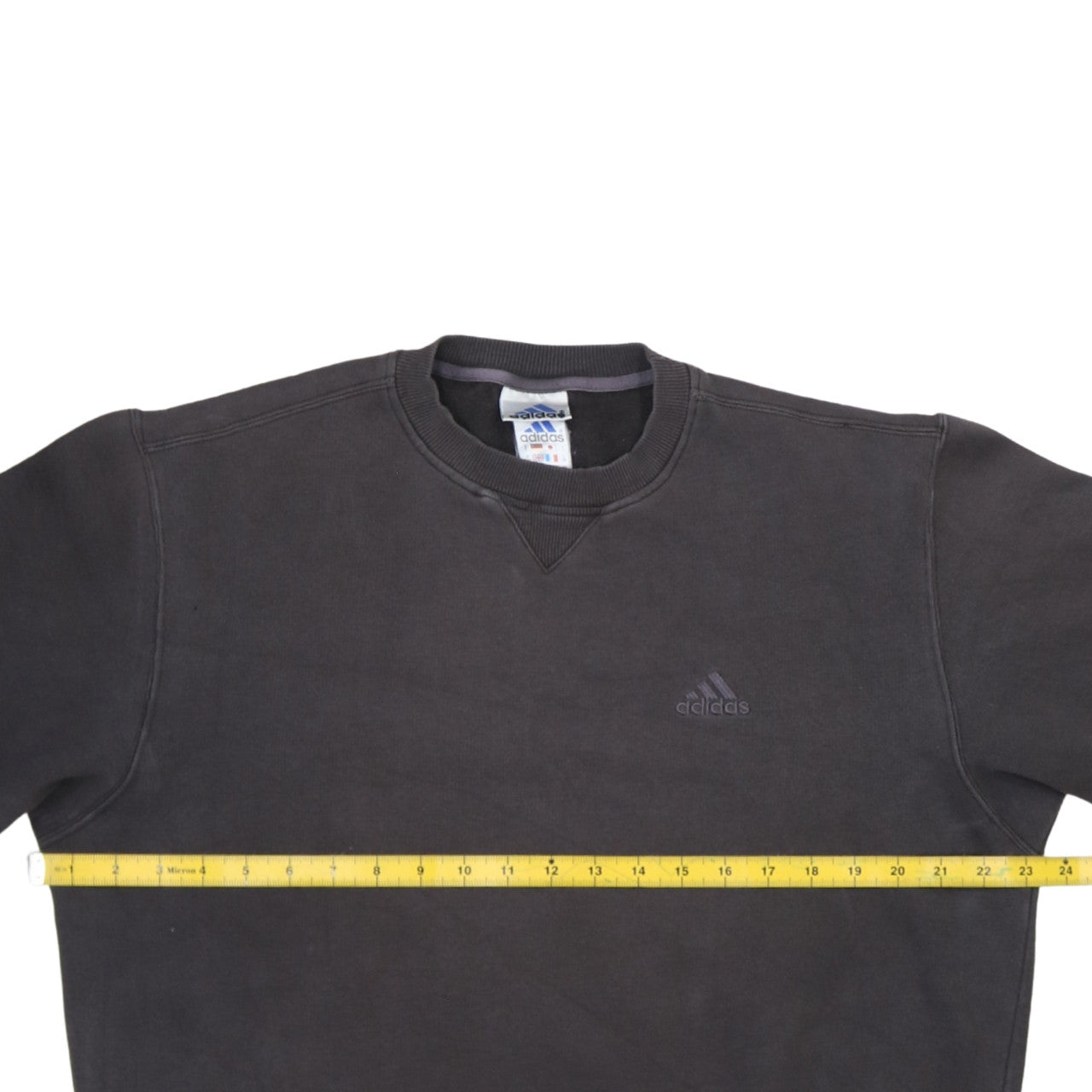 Adidas Mens Black L Sweatshirt Pullover Crew Neck Long Sleeve Sportswear