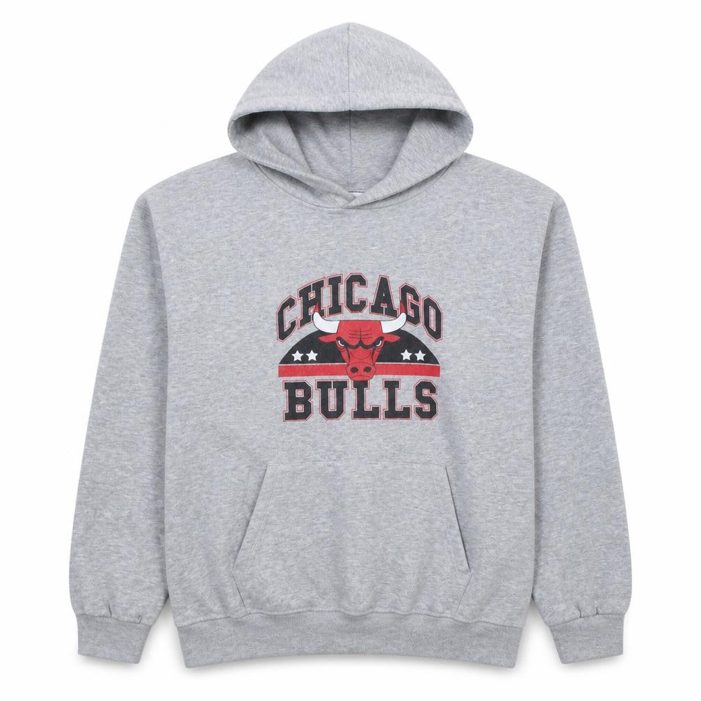 Jennyfer Chicago Bulls Grey Pullover Hoodie Unisex S Basketball Logo