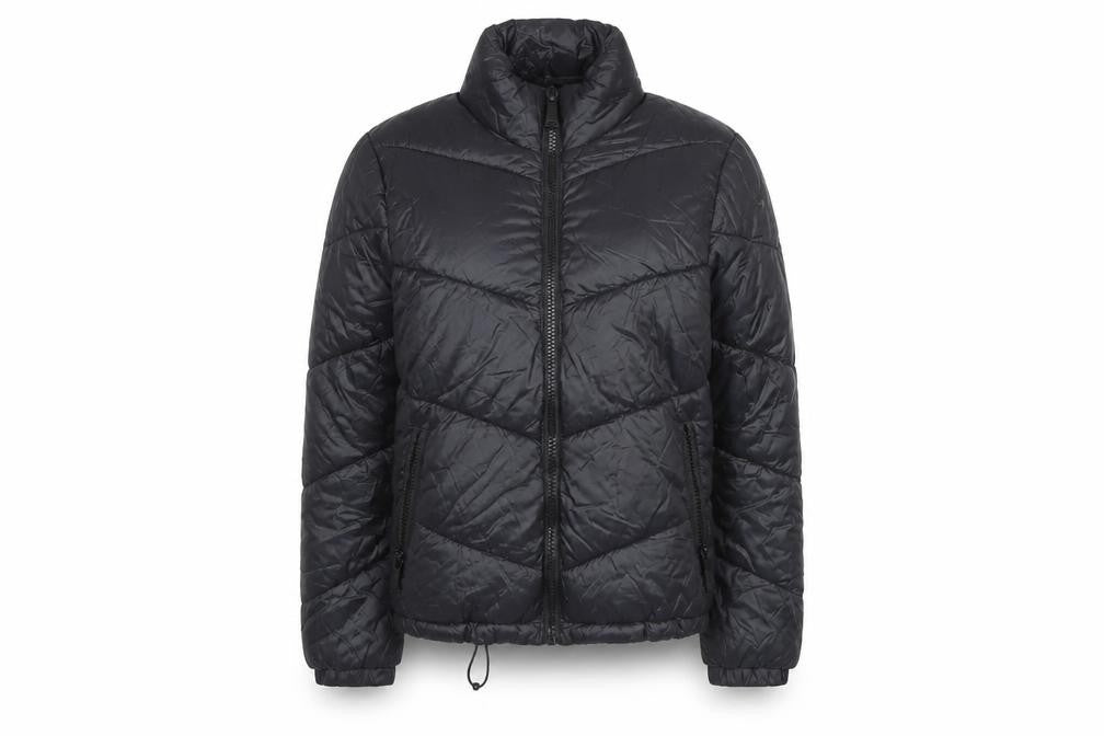 Primark Women’s Black Size 8 Puffer Jacket Quilted Full Zip Winter Coat