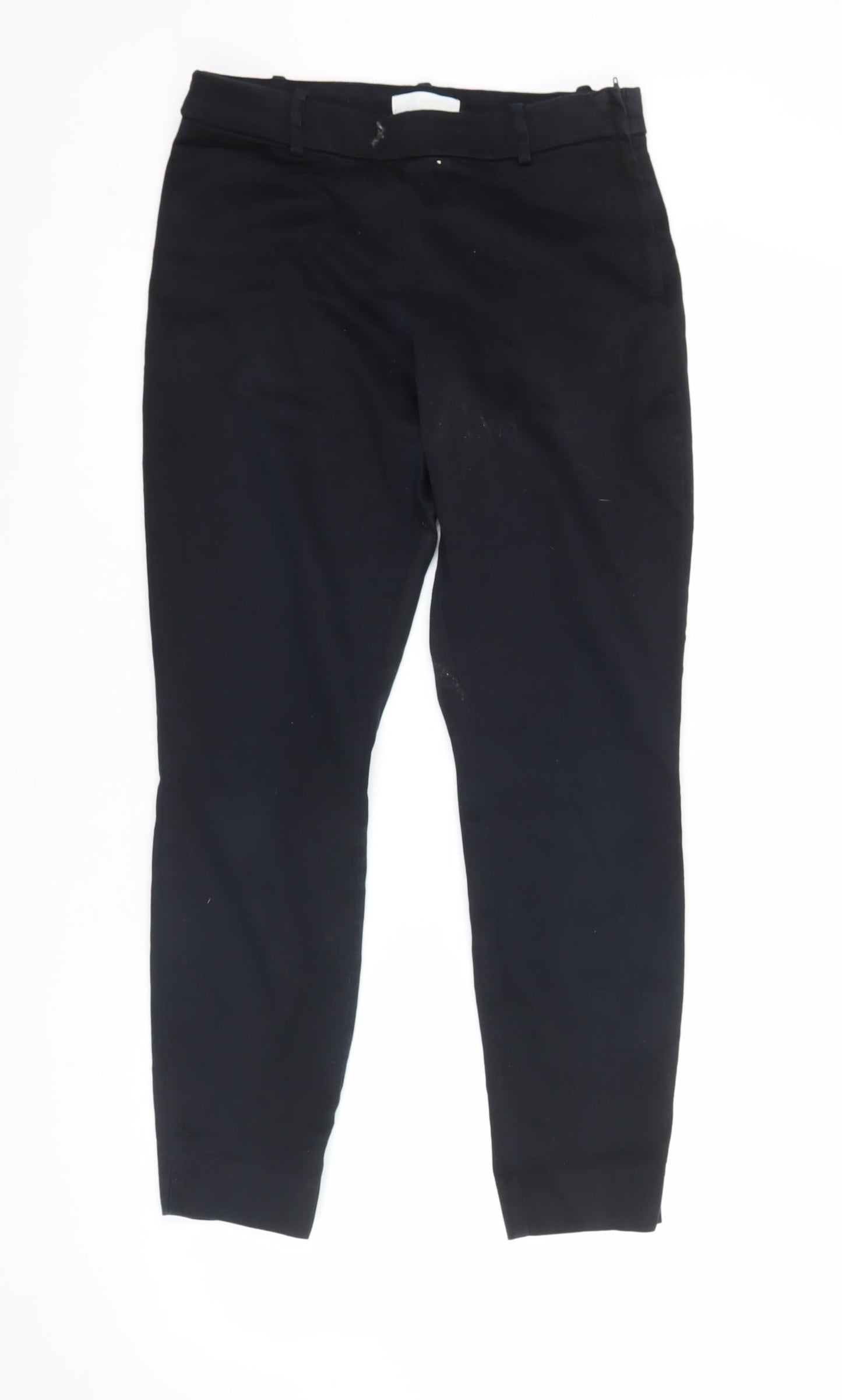 H&M Womens Black Size 10 Slim Fit Tapered Work Trousers