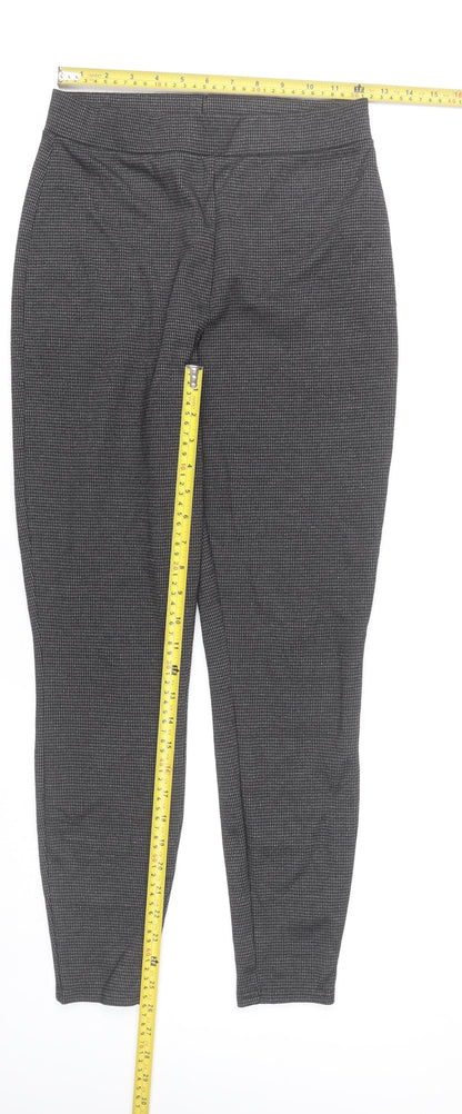 Papaya Womens Grey Geometric Stretch Leggings Size 8