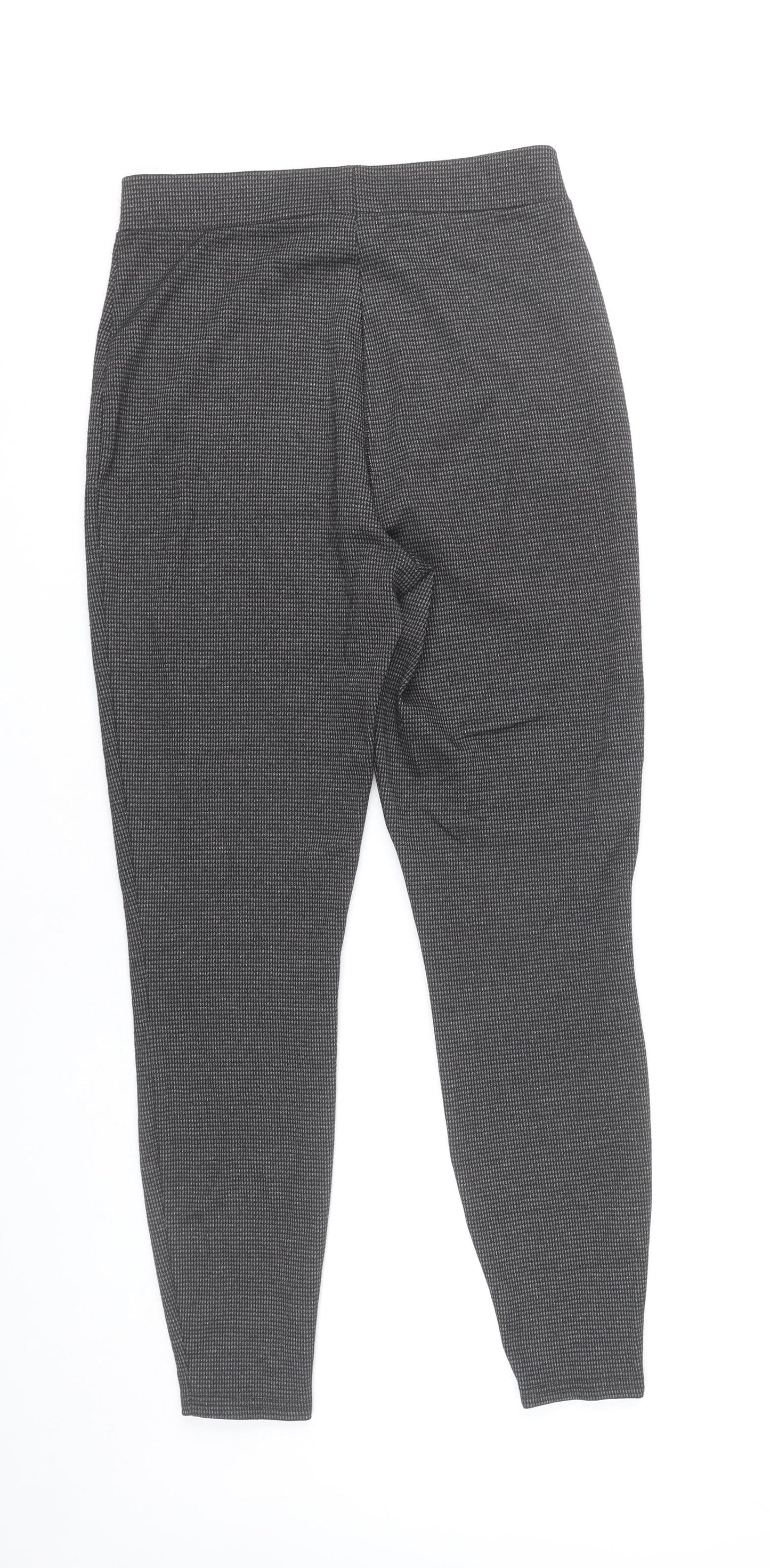 Papaya Womens Grey Geometric Stretch Leggings Size 8