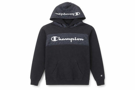 Champion Men’s Black Pullover Hoodie XS Logo Sportswear