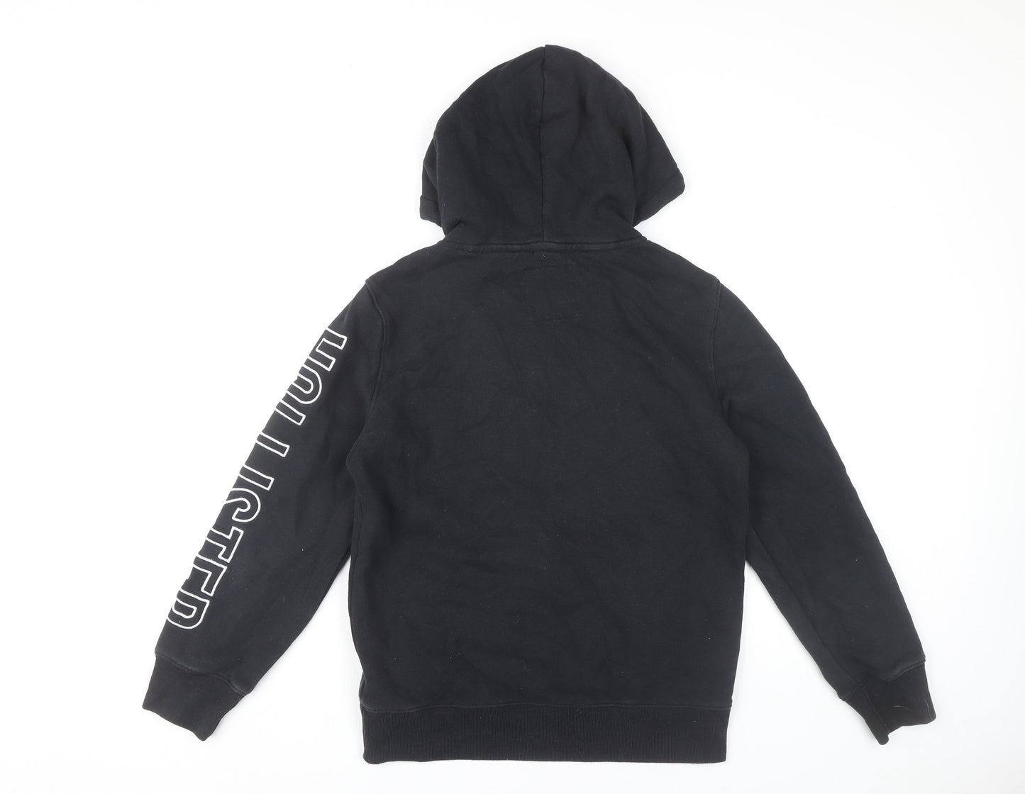 Hollister Mens Black XS Pullover Hoodie Graphic Logo Hoodie