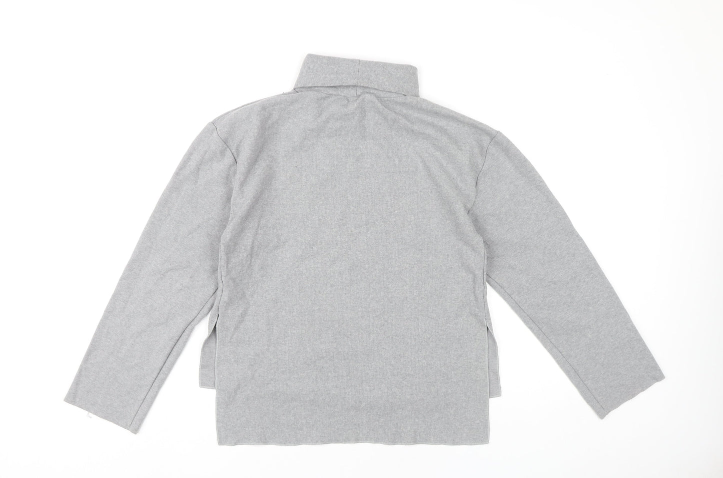 Zara Womens Grey Roll Neck Pullover Jumper Size M Long Sleeve