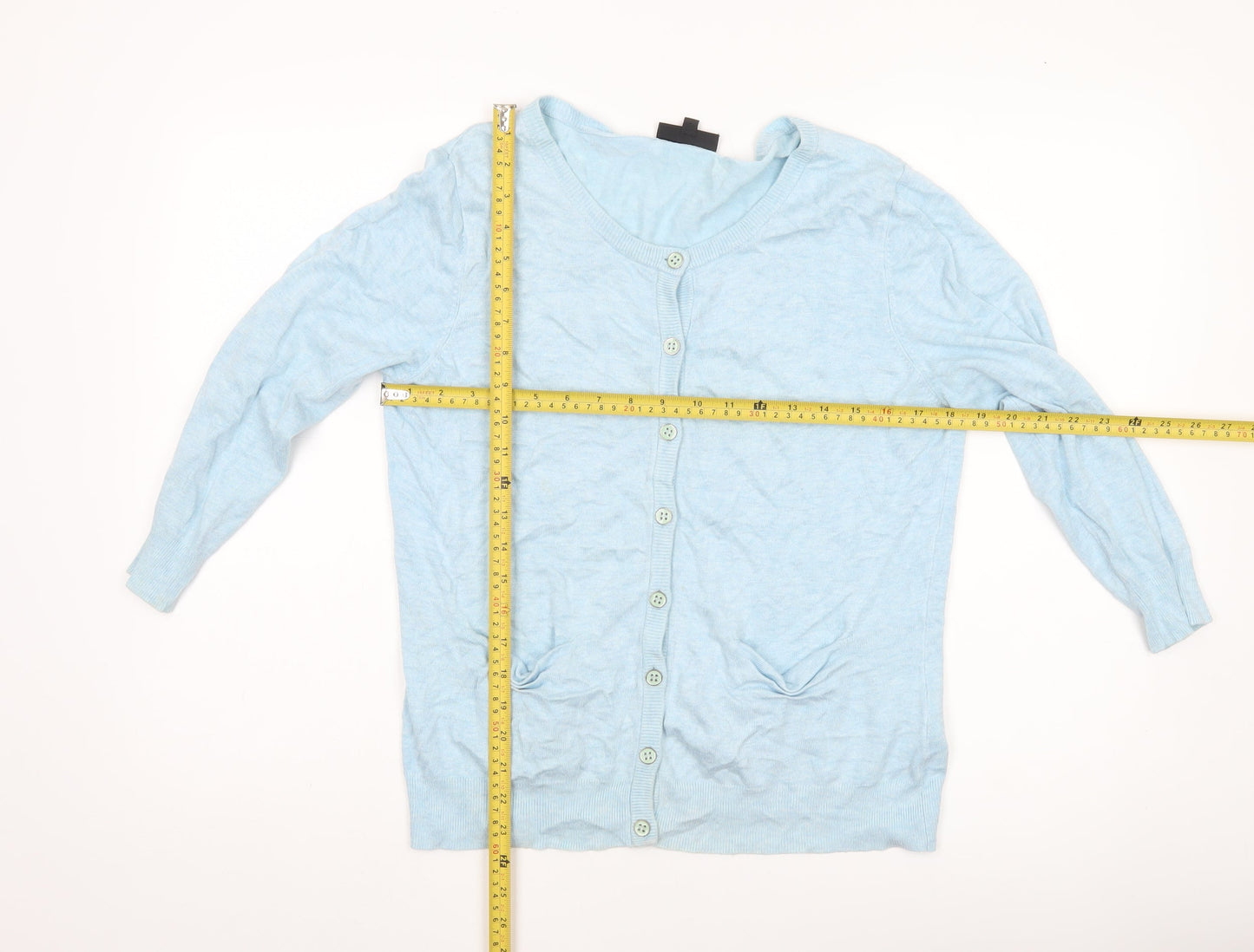 Warehouse Women’s Blue V-Neck Button Cardigan UK 16