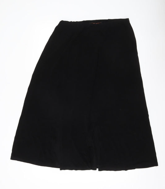 Stephen Women Black XL A-Line Midi Skirt Vintage Workwear