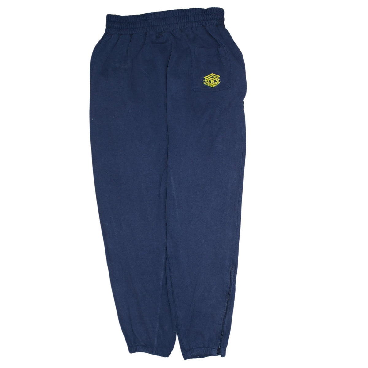 Umbro Womens Blue M Sweatpants Retro Fleece Elastic Waist Zip Pockets