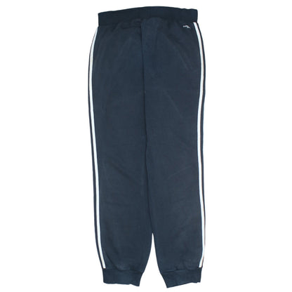 Adidas Womens Black Jogger Trousers Size 10 Essentials Logo Stripe