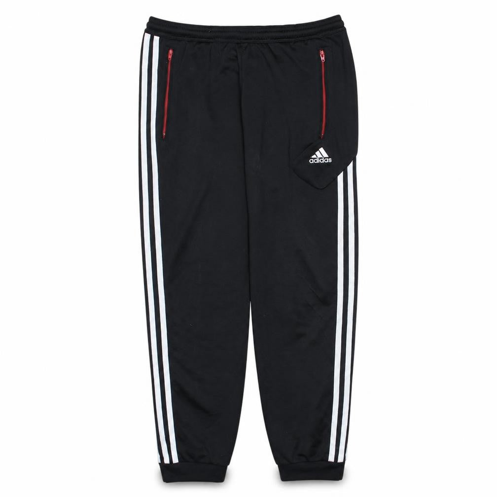 Adidas Boys Black Jogger Track Pants 11-12 Years Zip Pockets Activewear