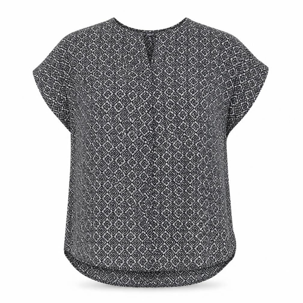 Next Womens Black Geometric Sleeveless Blouse UK 14