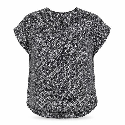 Next Womens Black Geometric Sleeveless Blouse UK 14