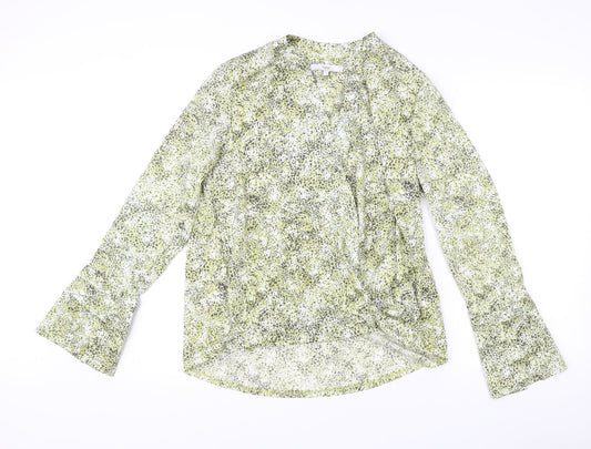 Next Womens Multicoloured Blouse UK 12 Long Sleeve Tunic Top
