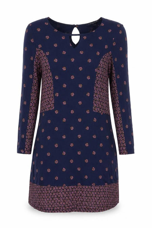 French Connection Women Blue Floral Shift Dress Size 10