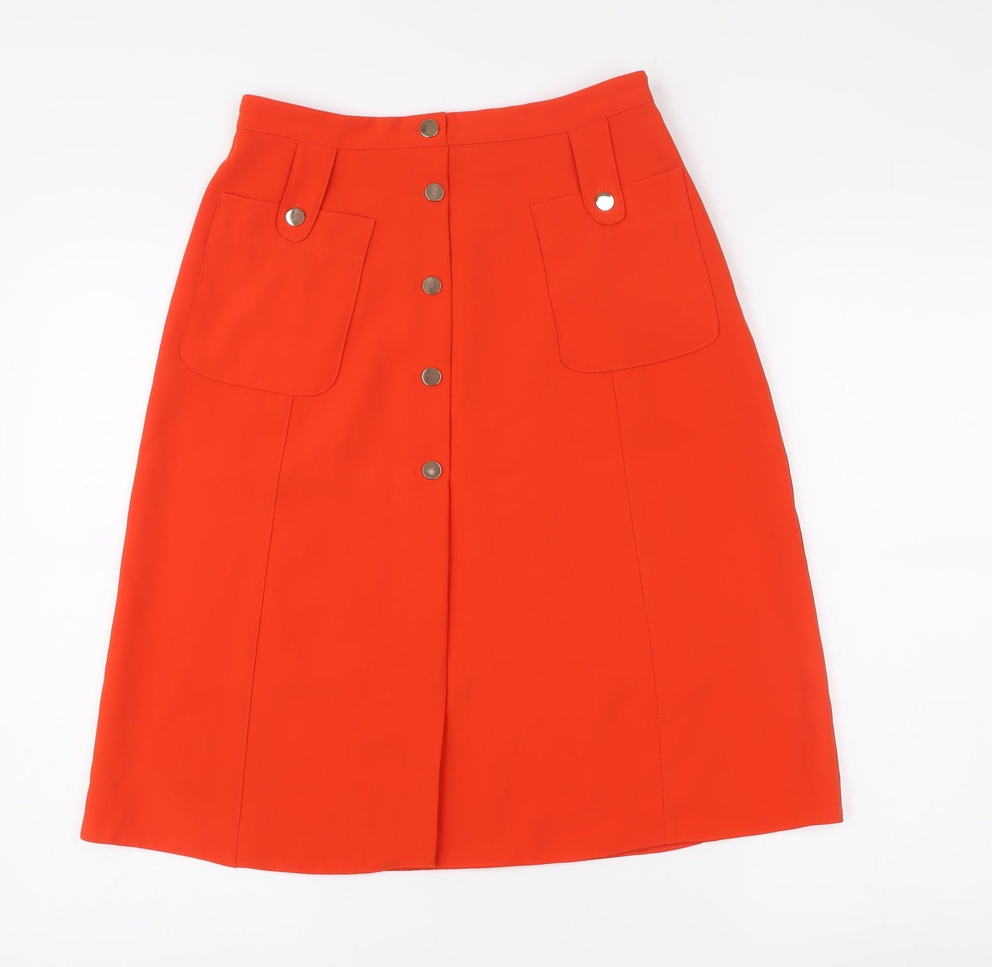 River Island Women’s Red A-Line Knee Length Skirt Size 10