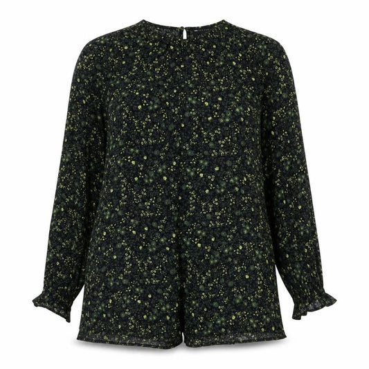 ASOS DESIGN Women’s Black Floral Shift Dress Size 8 Long Sleeve