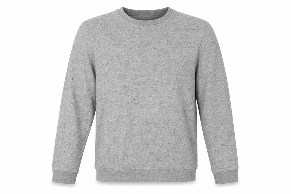 Topman Mens Grey Classic Fit Pullover Cotton Jumper Size S