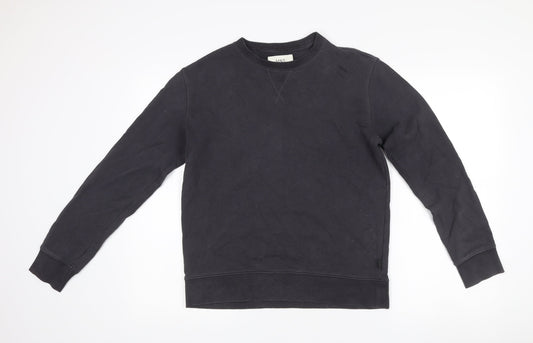 Marks and Spencer Men's Black Cotton Pullover Sweatshirt Size S