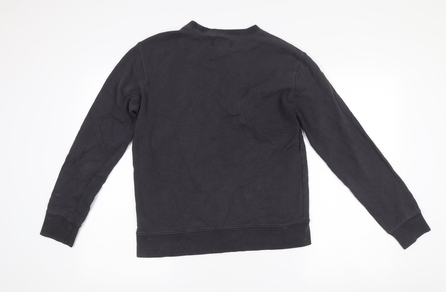 Marks and Spencer Men's Black Cotton Pullover Sweatshirt Size S