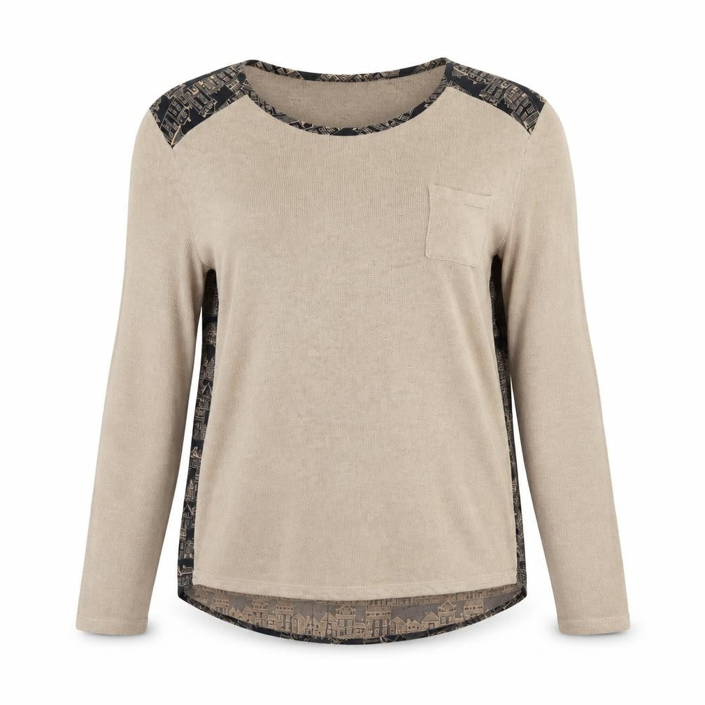 Next Womens Beige Pullover Jumper Size 16 Round Neck Long Sleeve