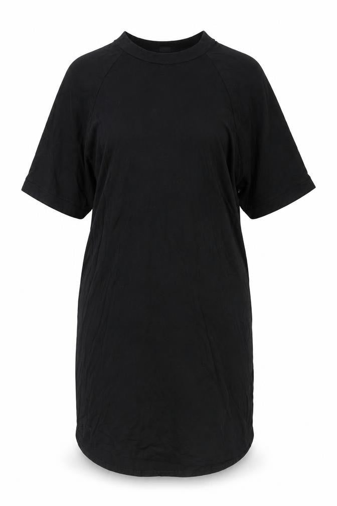 Monki Women’s Black Short Sleeve T-Shirt Dress Size S Crew Neck