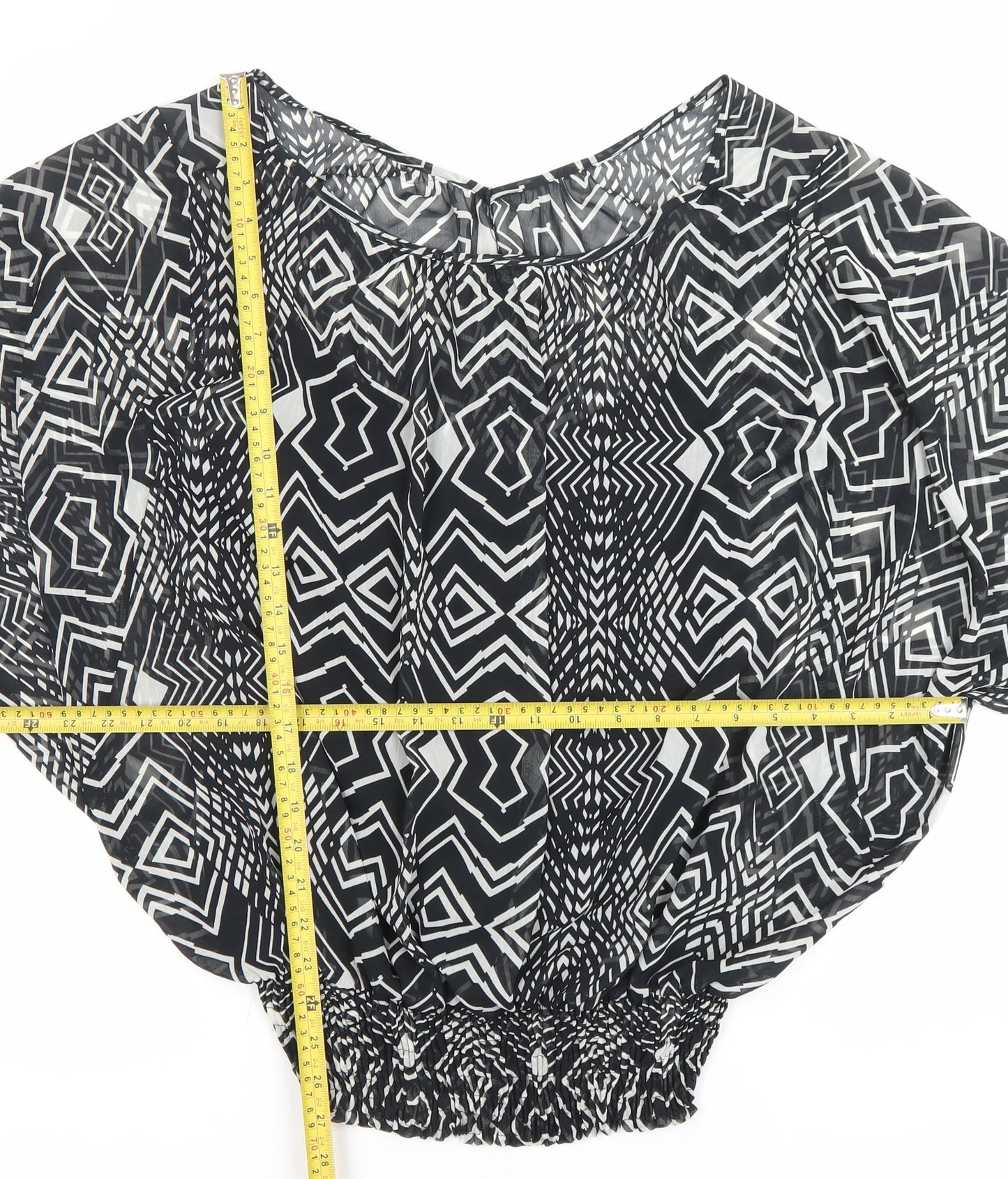 Marks & Spencer Women’s Multicoloured Geometric Blouse UK 16