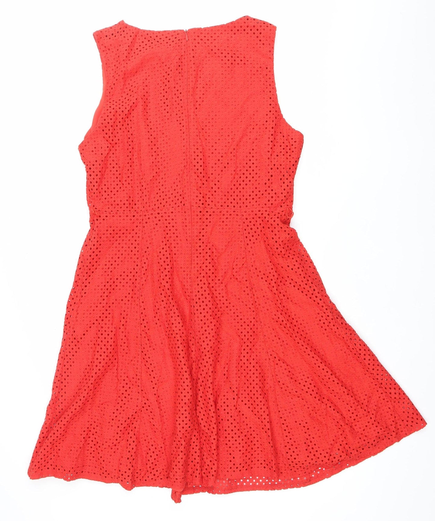 Wallis Women’s Red A-Line Sleeveless Cotton Dress UK 16